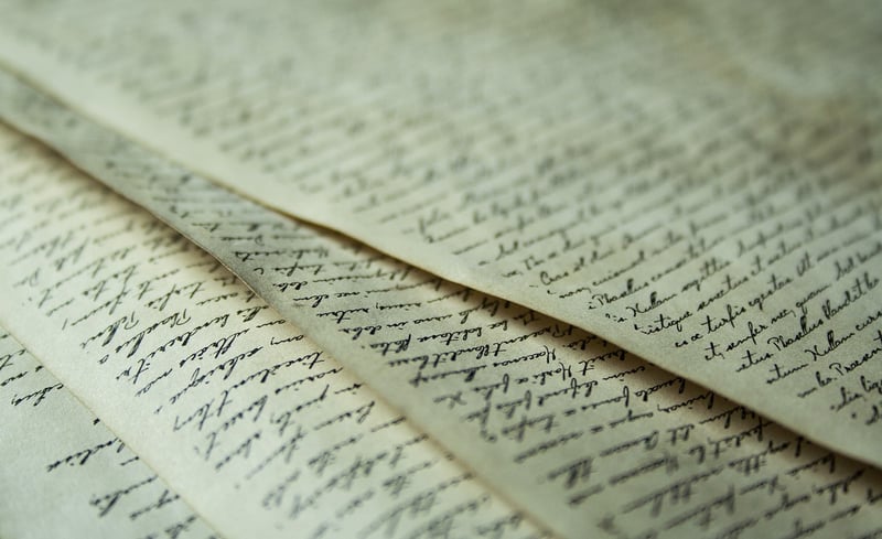 Woman writing inspiration